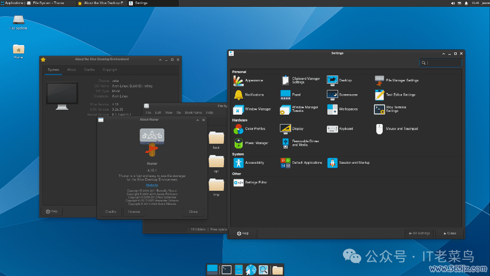arch linux desktop